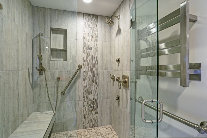 Walk-In Shower with Tile Accents