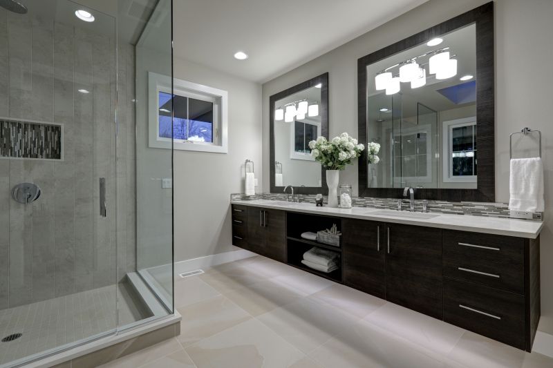 Spacious Bathroom with Double Vanities